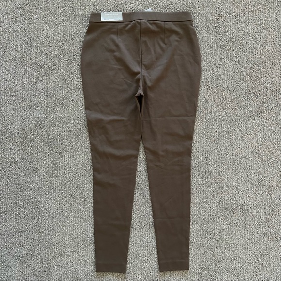 Chico’s‎ Faux Leather-Front Ponte Leggings Size US 4 Champignon Pull On Skinny - Picture 9 of 10